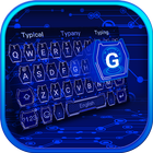 Blue Hologram Technology Keyboard icon