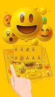 1 Schermata Smiley Emoji Tastiera Tema