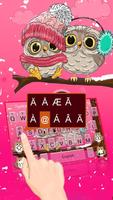Pink Cute Owl syot layar 1