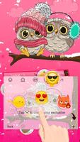 Pink Cute Owl تصوير الشاشة 3