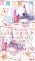 Cute Kawai Rabbit Keyboard poster