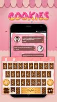 Cookies Theme & Emoji keyboard Affiche
