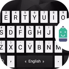 Black & White Typany Keyboard APK download