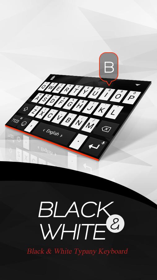 Black & White Typany Keyboard APK for Android Download