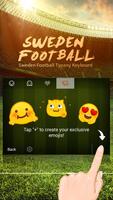 Sweden Football Theme&Emoji Keyboard imagem de tela 3