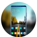 Theme for vivo v9 pro forest road dusk wallpaper APK