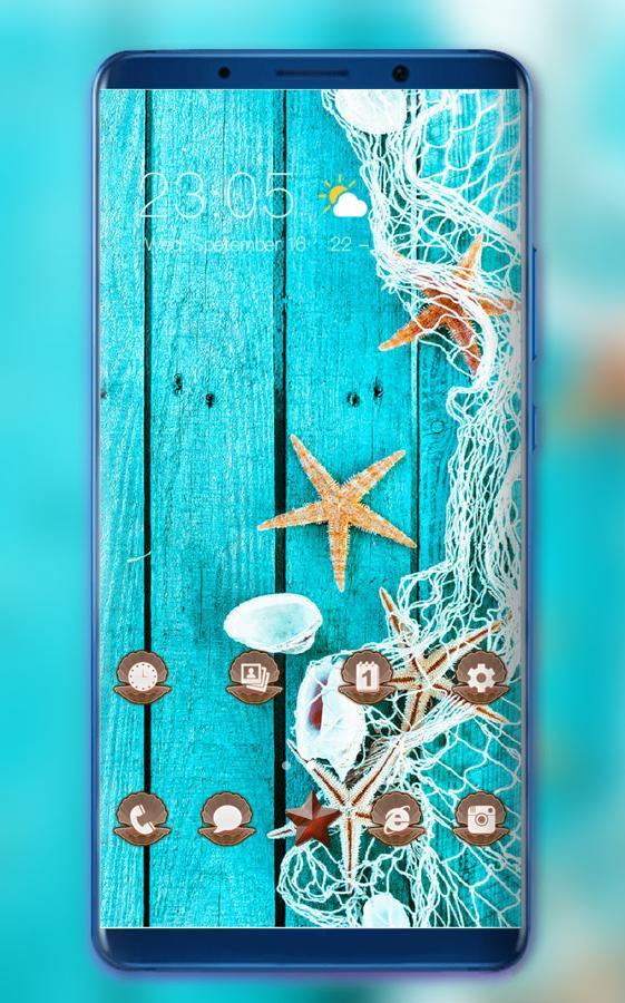 Theme for vivo v9 pro summer seashell wallpaper APK for Android Download