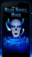 Blue Skull King 3D Theme capture d'écran 3