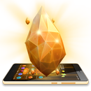 Gold Crystal Luxury 3D Theme APK