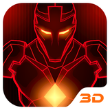 Fer Rouge Hero 3D Theme icône
