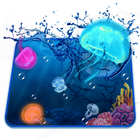 Icona 3D Aquarium Jellyfish Tema