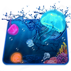 Aquarium Jelly Fish 3D Theme icon