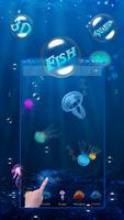 Aquarium Jelly Fish 3D Theme Ekran Görüntüsü 1