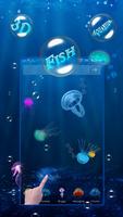 برنامه‌نما Aquarium Jelly Fish 3D Theme عکس از صفحه