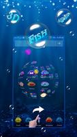 Aquarium Jelly Fish 3D Theme Screenshot 2