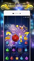 Happy New Year 2017 3D Theme Affiche