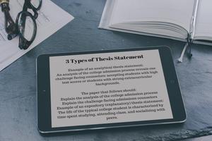 THESIS STATEMENT EXAMPLES تصوير الشاشة 2