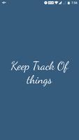 Keep Track Of Things - Never misplace Items Again poster