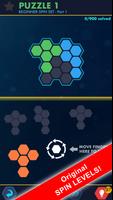 Hexa Block Ultimate - with spin! Logic Puzzle Game imagem de tela 1