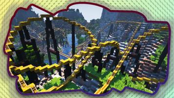 Thorpe Park maps for minecraft pe الملصق