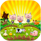 Little pigs and farm - Audio Fairy Tale biểu tượng