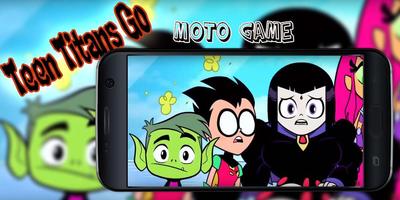 Teen Titans Go - moto game ポスター