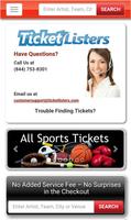Event Tickets by TicketListers Cartaz