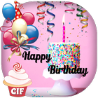 Happy Birthday GIF icône