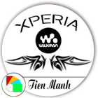 New Black White Xperia Theme icon