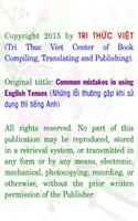 Mistakes in English Tenses تصوير الشاشة 1