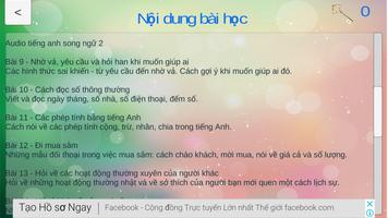 Audio 2 học tiếng anh song ngữ Affiche