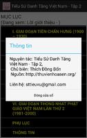 Tiểu sử Danh Tăng Việt Nam 2 capture d'écran 1