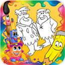 🔷🎨 |flintstone| 🎨🔷coloring book cartoon APK