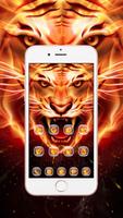 Fire Tiger Wallpaper اسکرین شاٹ 1