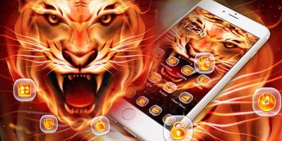 Fire Tiger Wallpaper اسکرین شاٹ 3