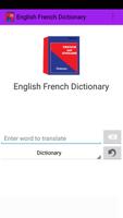 English French Dictionary poster