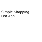 Shopping List 아이콘