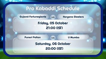 Pro Kabaddi 2023 : Schedule capture d'écran 2