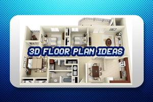 3D Floor Plan Ideas Free Affiche