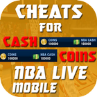 Cheats For Nba live Mobile Prank! icône