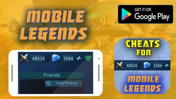 Cheats For Mobile Legends Prank! الملصق