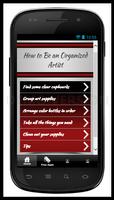 Be an Organized Artist Affiche