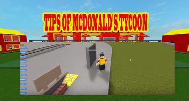 Tips of Mcdonald's Tycoon Roblox captura de pantalla 1