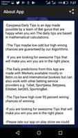 Betting Tips - Daily Tips capture d'écran 2