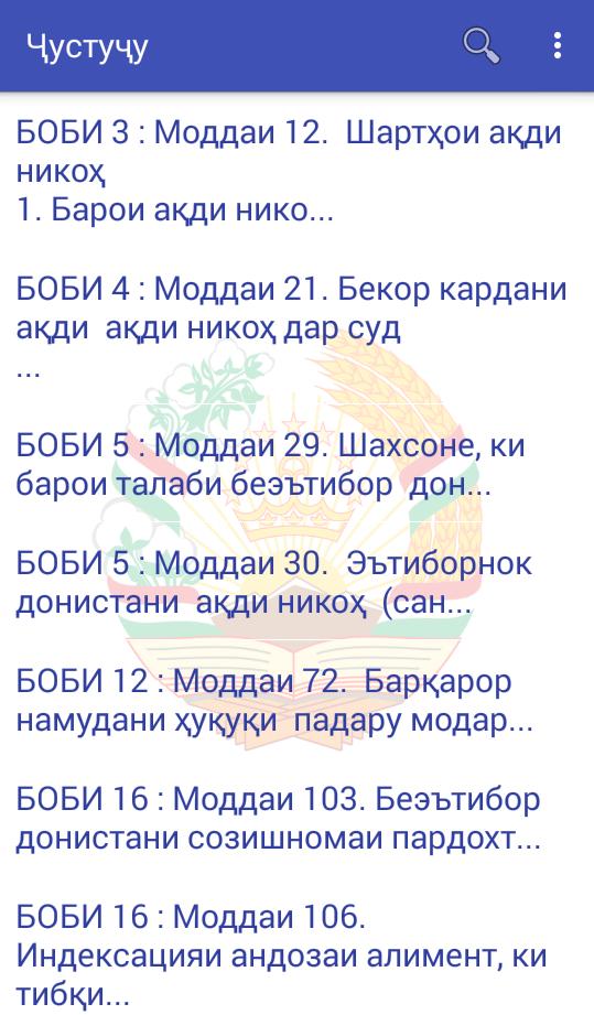 Кодекс 104. Моддаи 307. Кодекс Точикистон. Моддаи 3. Моддаи 255.