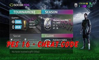 Guide PES 16 Code Cheat screenshot 1