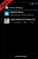 Jolla SailFish OS Theme HD captura de pantalla 2