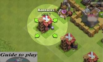 Guide;play clash of Clans poster