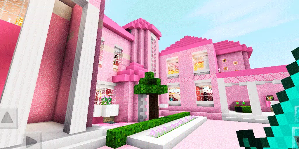 Minecraft Mapas on X: Uma casa rosa feita com os blocos do