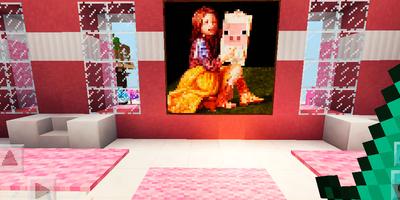 Luxurious Pink House. Map for MCPE capture d'écran 3